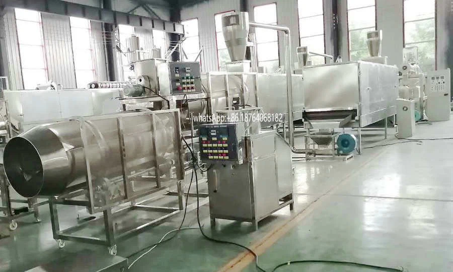 Fish feed processing line