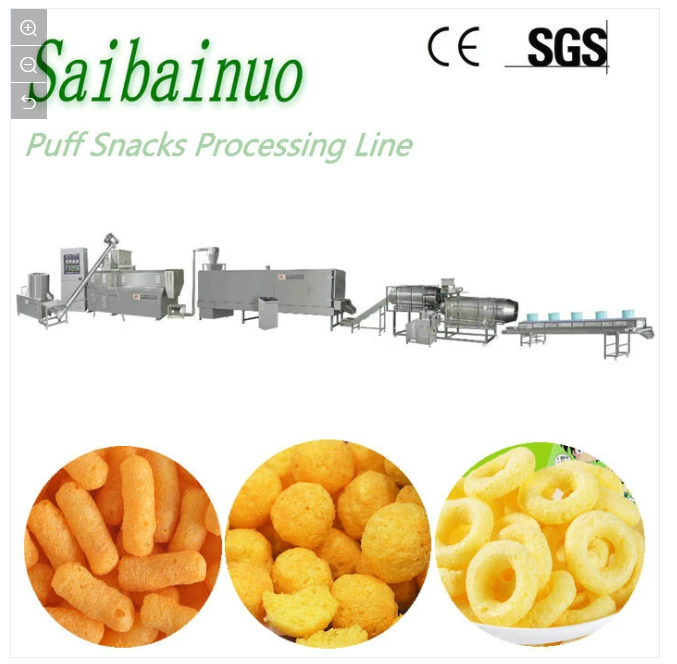 Automatic Puffed Corn Snacks Extruder Making Equipment