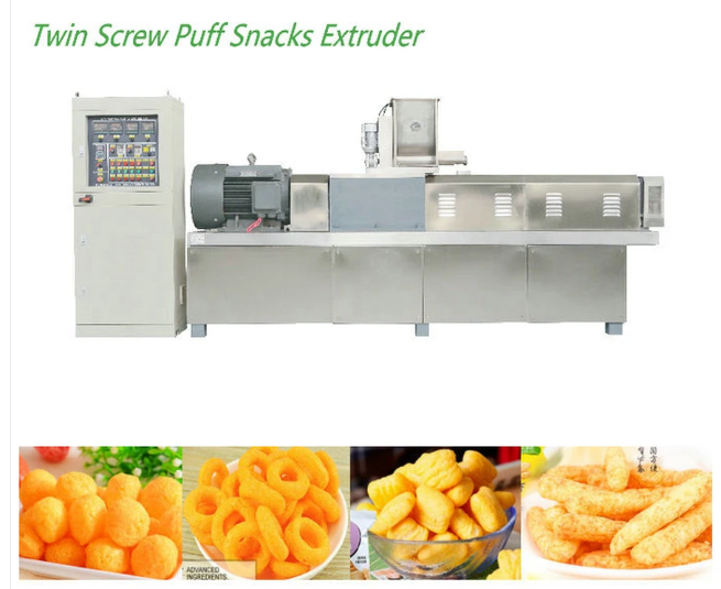 Automatic Chilli Rings Cheese Balls Puff Snack Production Extruder high quality