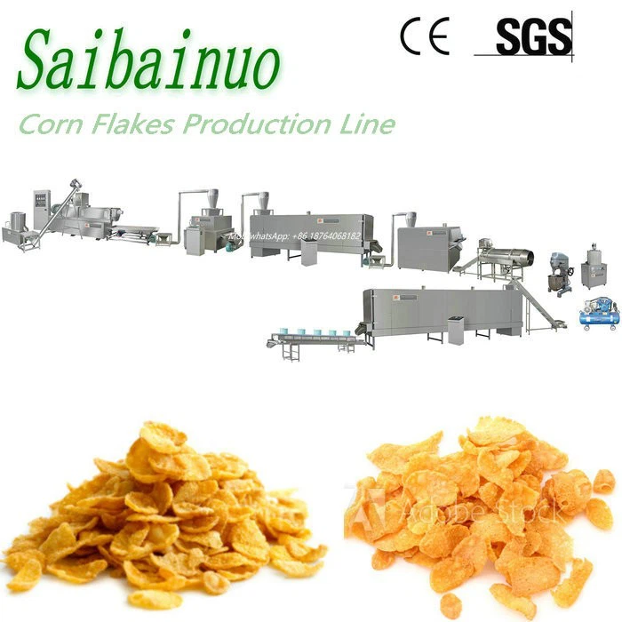 Corn Flakes Breakfast Cereals Production Line factory
