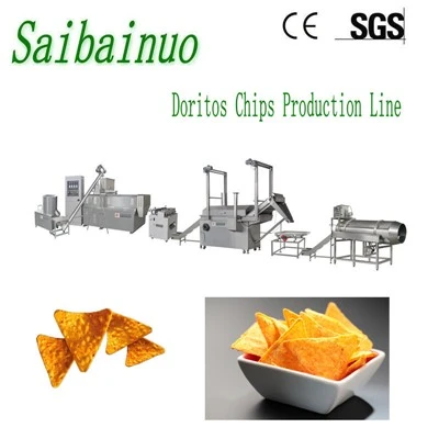 Complete Fried Doritos-Style Tortilla Snack Processing Equipment
