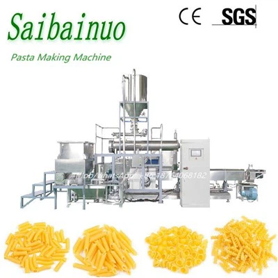 Macaroni Pasta Extruder Production Line Making Machine